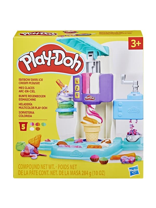 Play-Doh Regnbue-svirvel is-legesæt